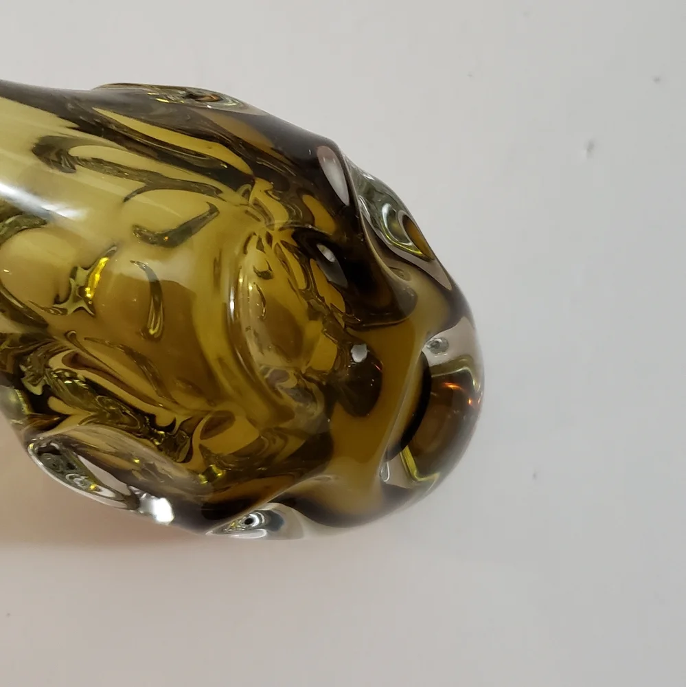 Art Glass Hand Blown Vase Single Stem